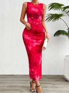 Elegant Slim Sleeveless Mesh Dress