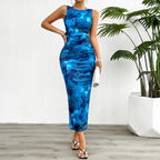 Elegant Slim Sleeveless Mesh Dress
