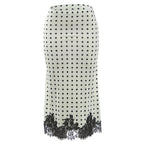 Summer Women Clothing Fashionable All Match Polka Dot Printed Lace