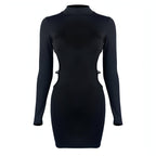 Women's Fashion Midriff Outfit Sheath Dress