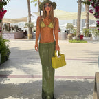 Ivy Green Lace Crochet three piece swimsuit