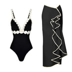 Laser Cut women three piece swimsuit