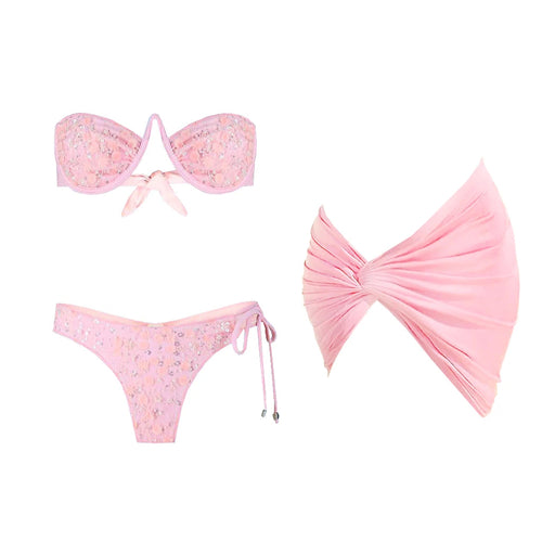 Koral three piece swimsuit set