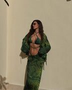 Croc four piece swimsuit