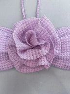 Nealle Crochet Mesh Three Piece swimsuit set