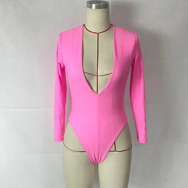 Pink Girl one piece swimsuit