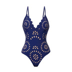 Laser Cut women three piece swimsuit