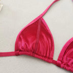 2025 New Shiny Red Sexy two piece swimsuit