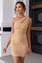Fashion Sequin Sleeveless Mini Dress