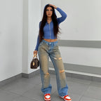 UrbanEase™ – Loose High Waist Street Jeans