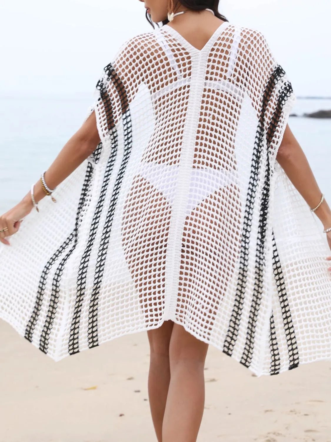 Fashionable Open Front Swimsuit Cover-Up